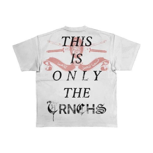 "THIS IS TRNCHS" White Tee