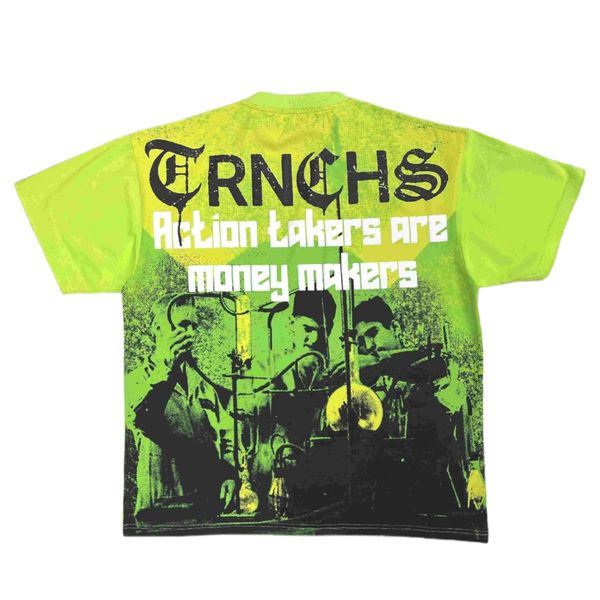 Sale "MUHIEY" Lime Green Tee