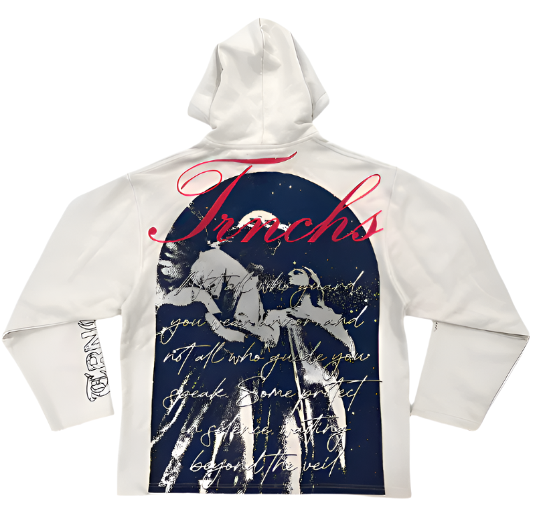 GUIDED BY GHOSTS White Hoodie