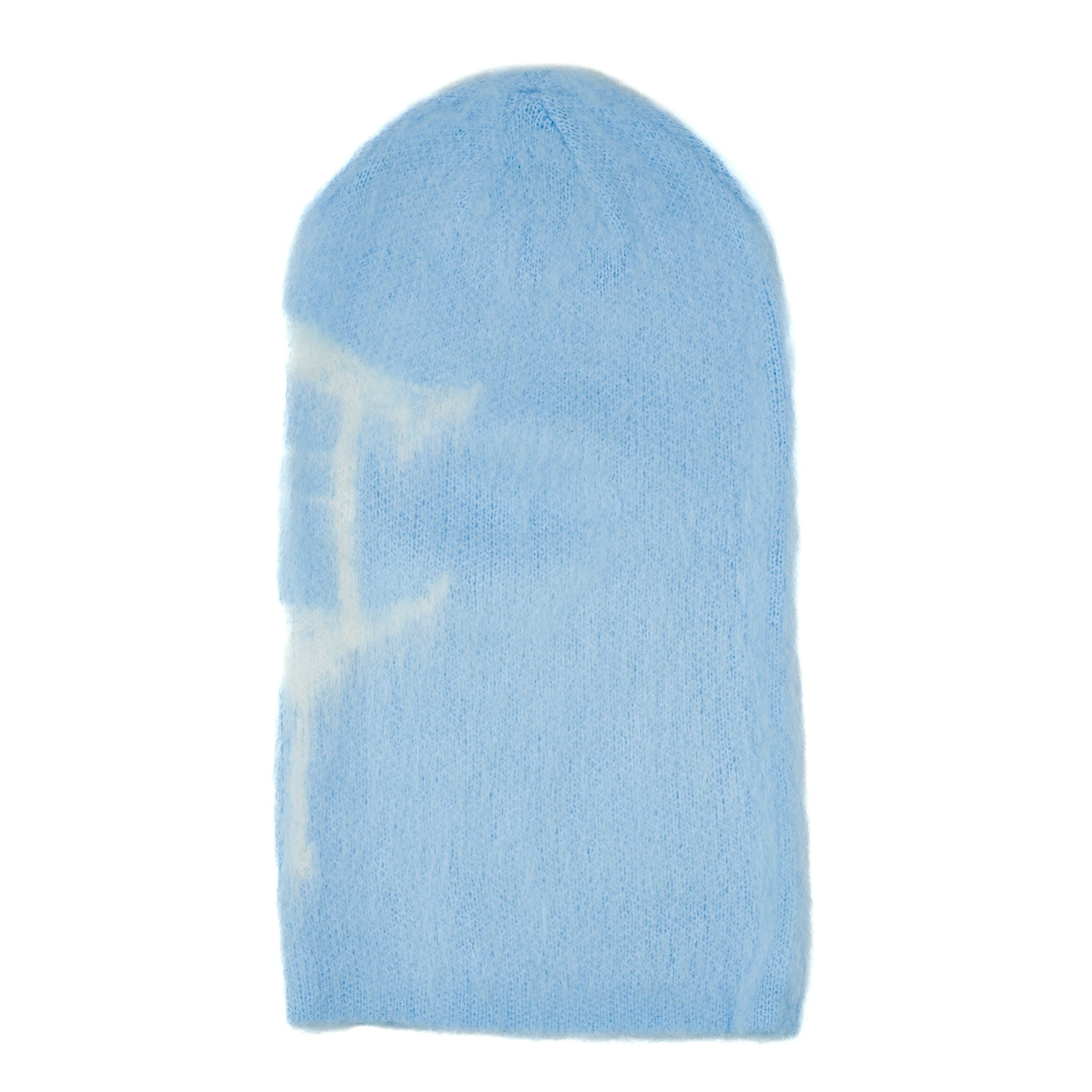 MOHAIR SKI MASK – Baby Blue/White