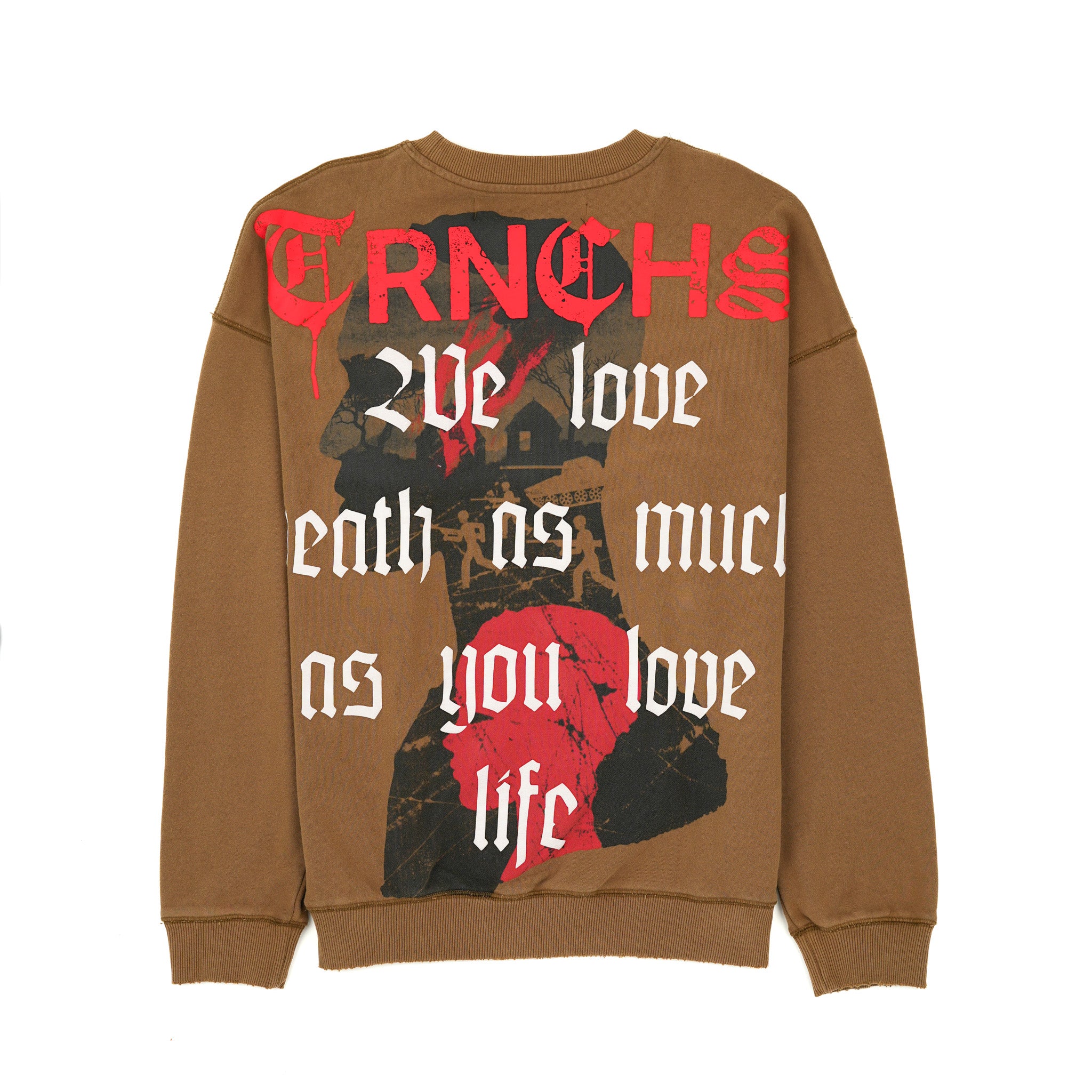 "KHANDAQ" Mocha Crewneck