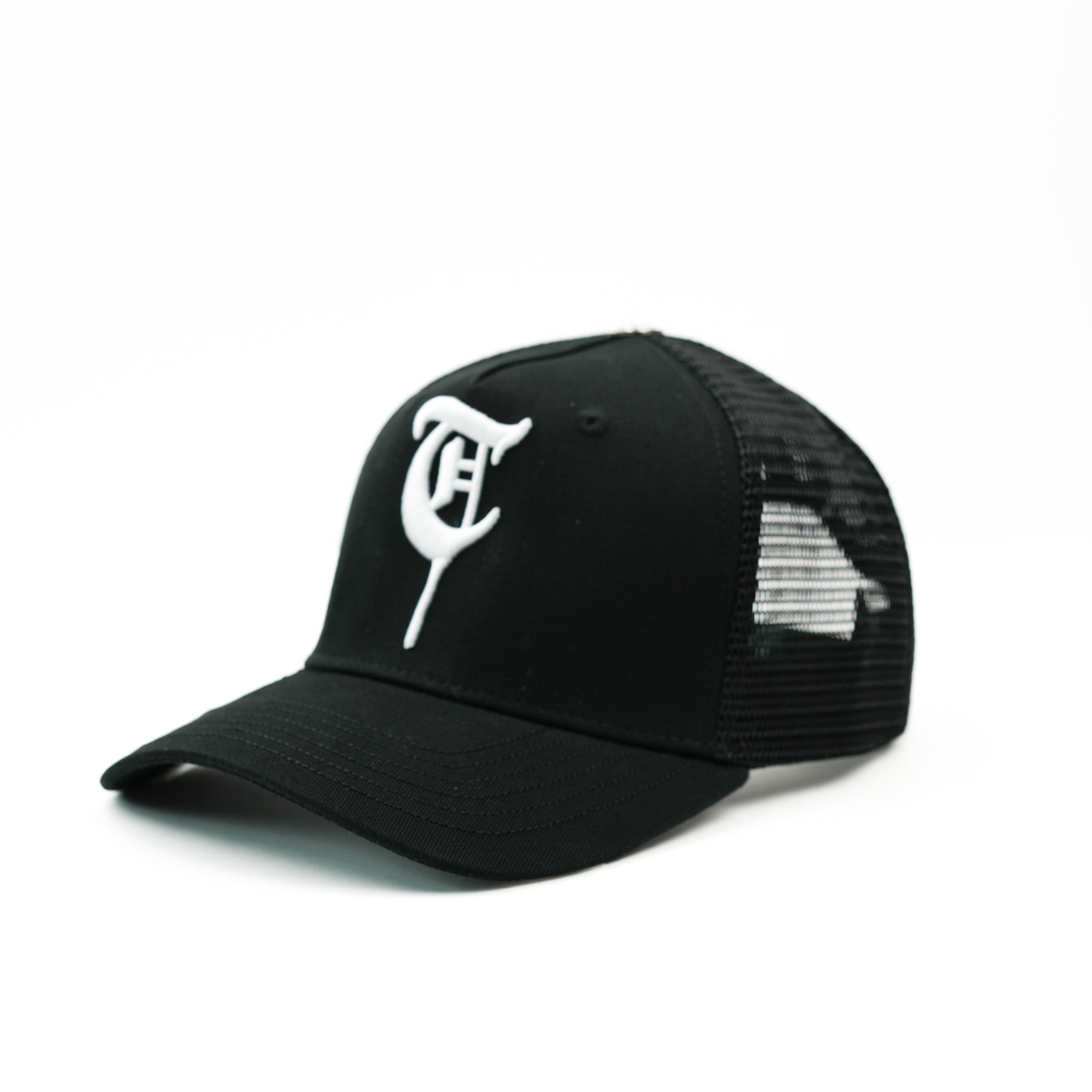 5-PANEL TRUCKER CAP  Black