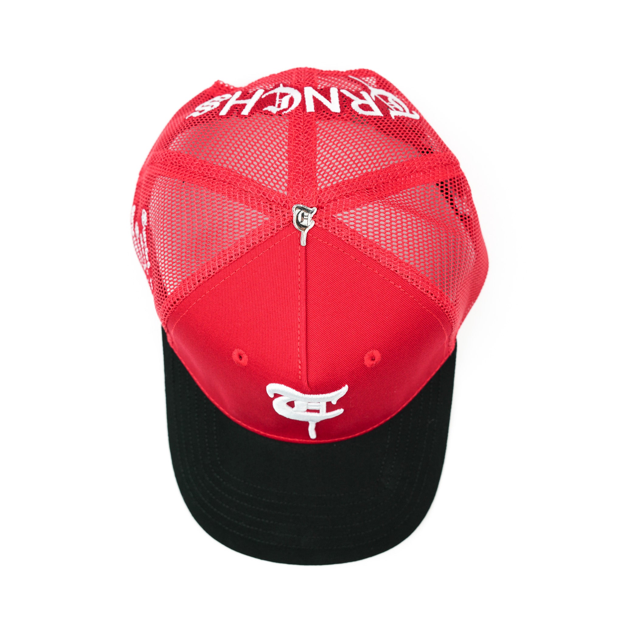 “5-PANEL TRUCKER CAP” Red/Black