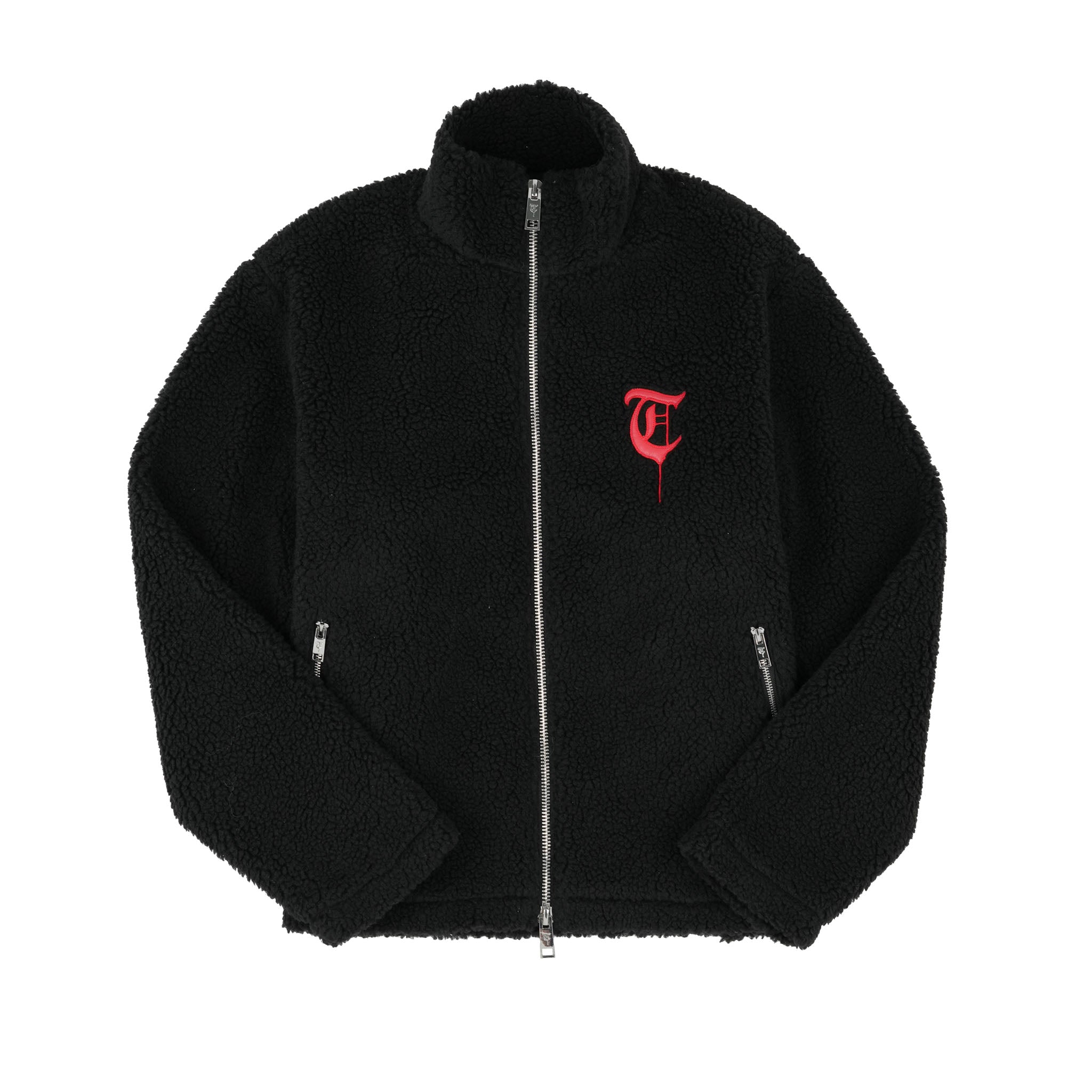 WOOL SWEATER Black/Red Sweater