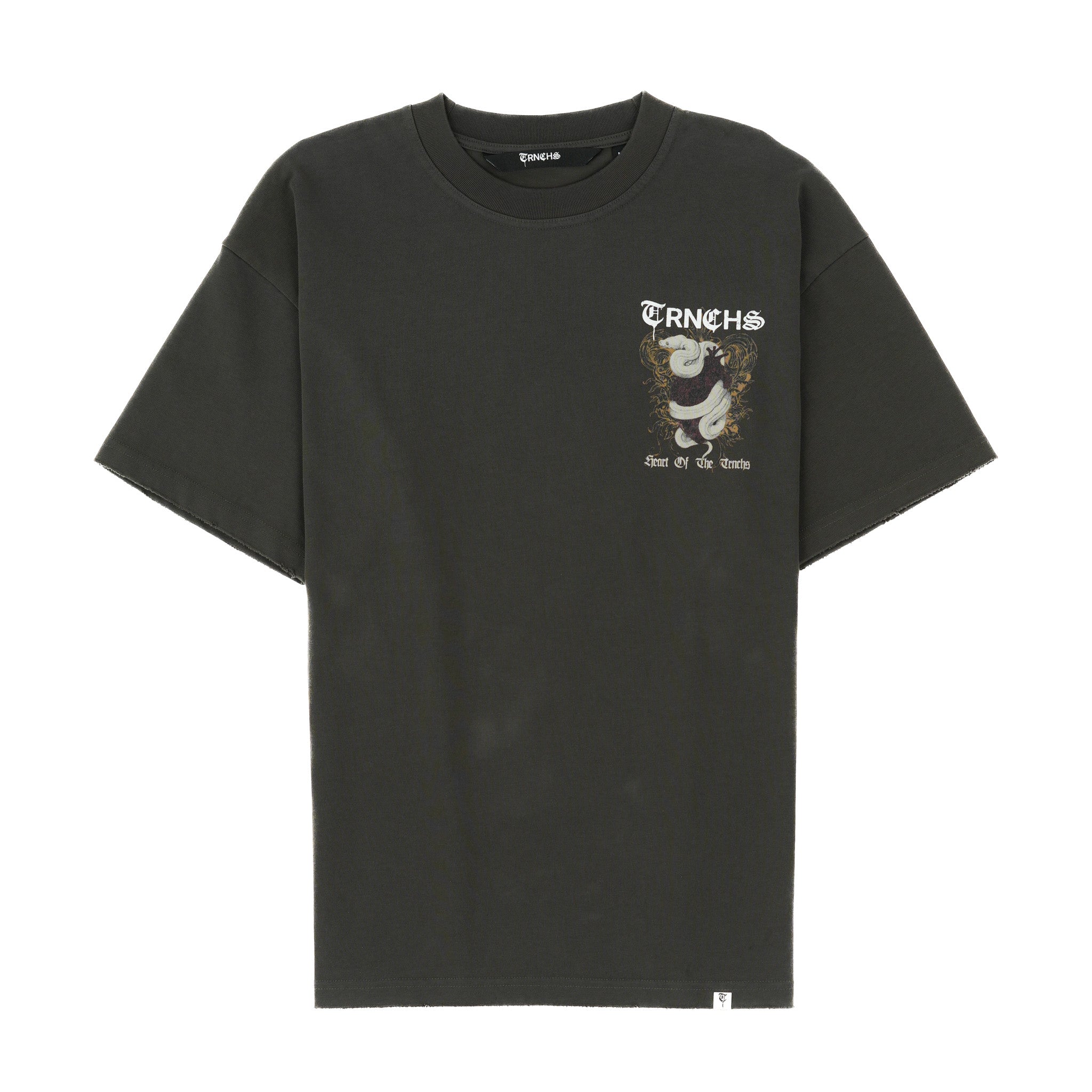 "HEART OF THE TRNCHS" Black Tee
