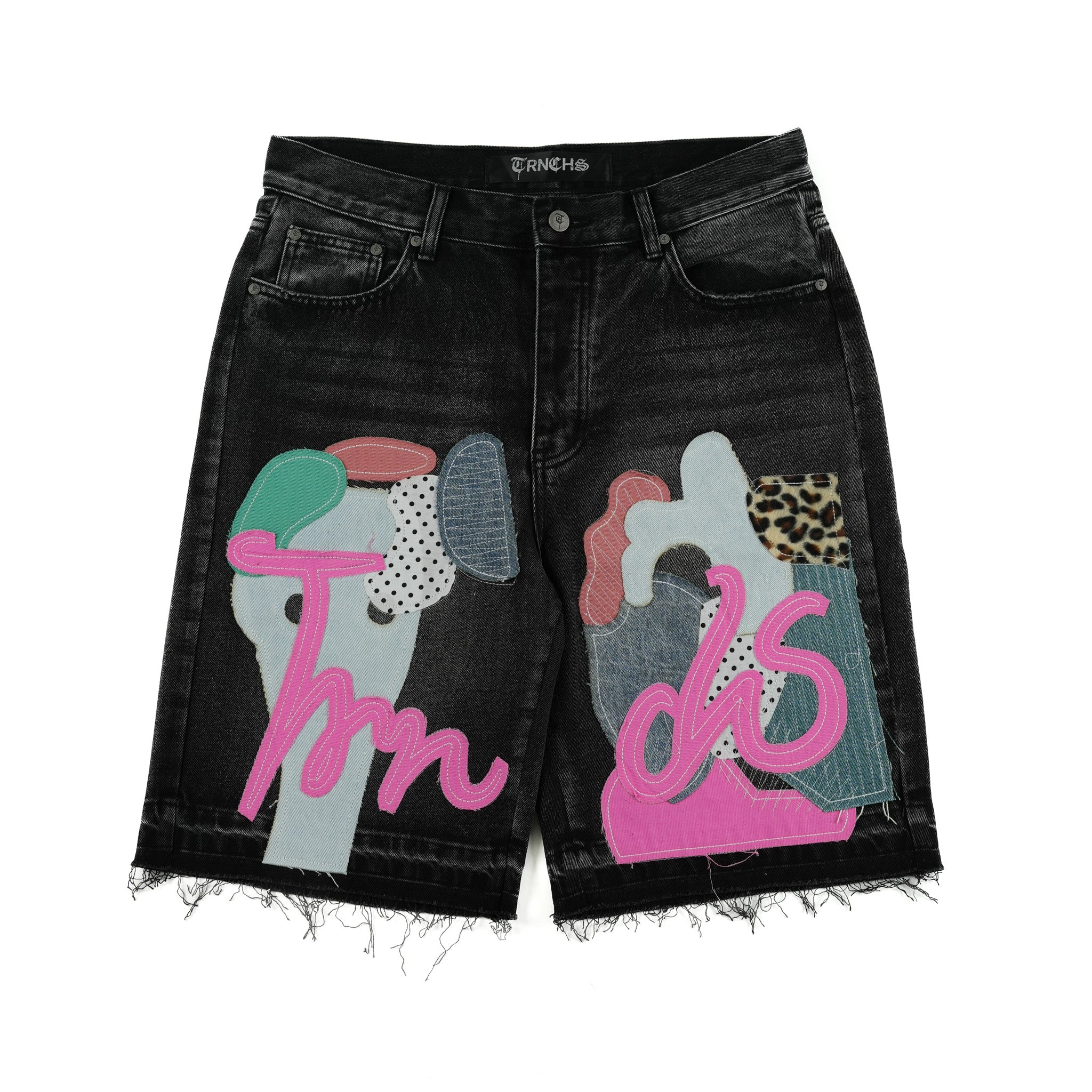 LAYALI  Black Denim Shorts