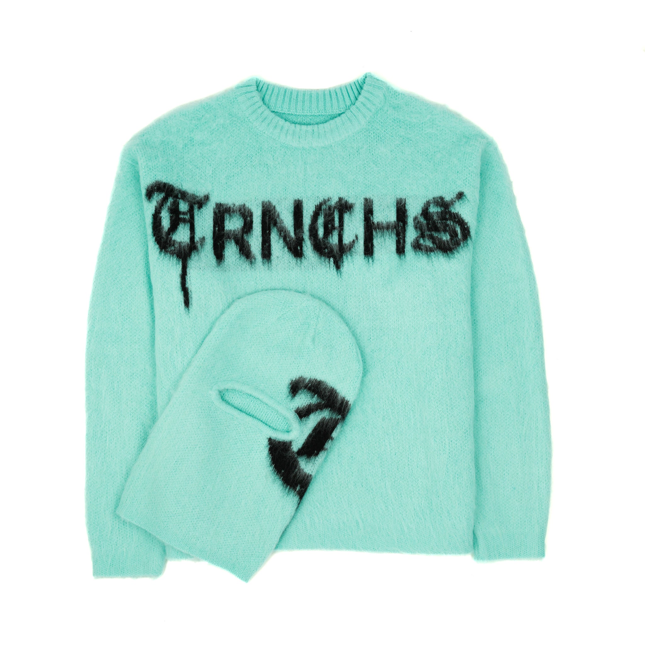 MOHAIR SWEATER Blue/Green
