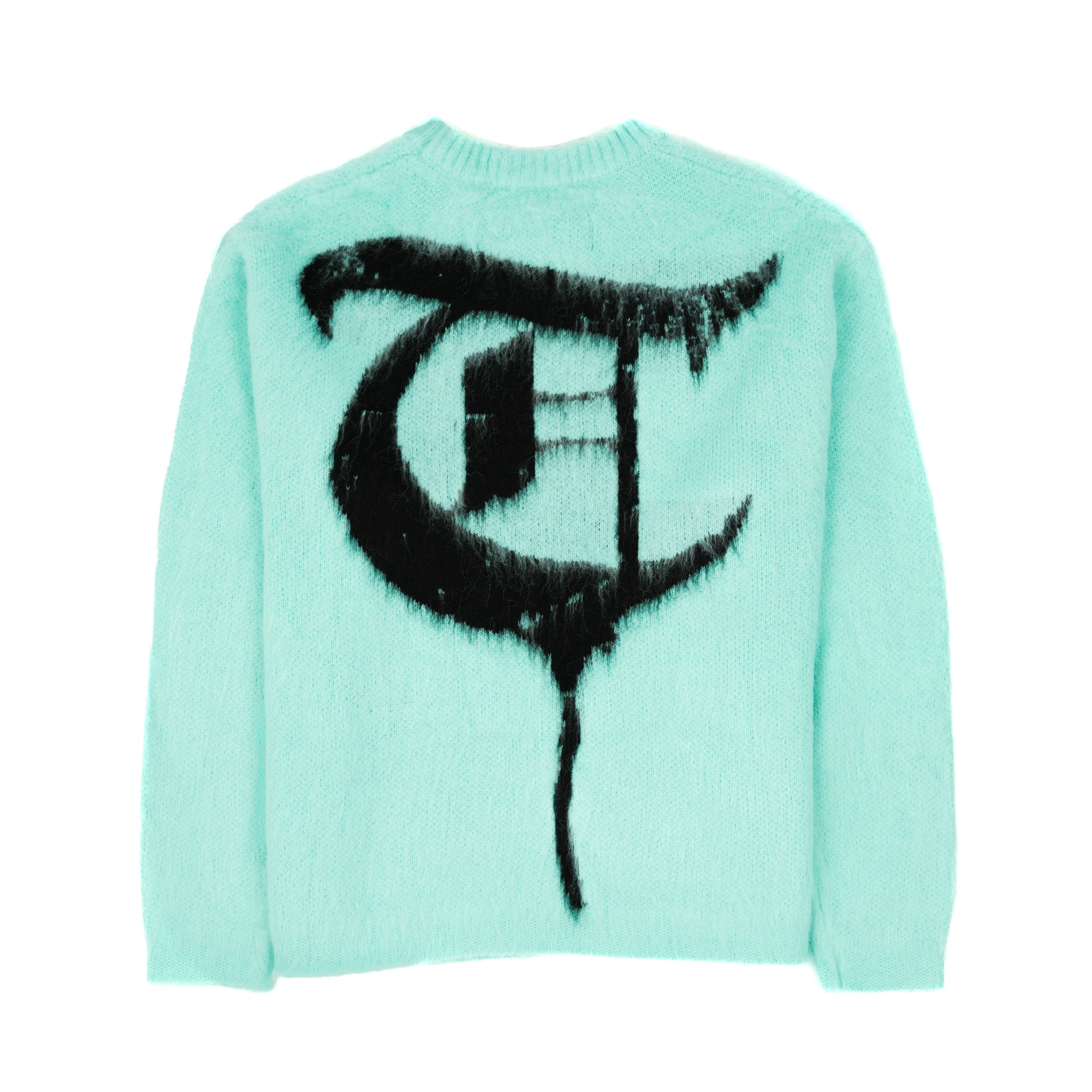 MOHAIR SWEATER Blue/Green