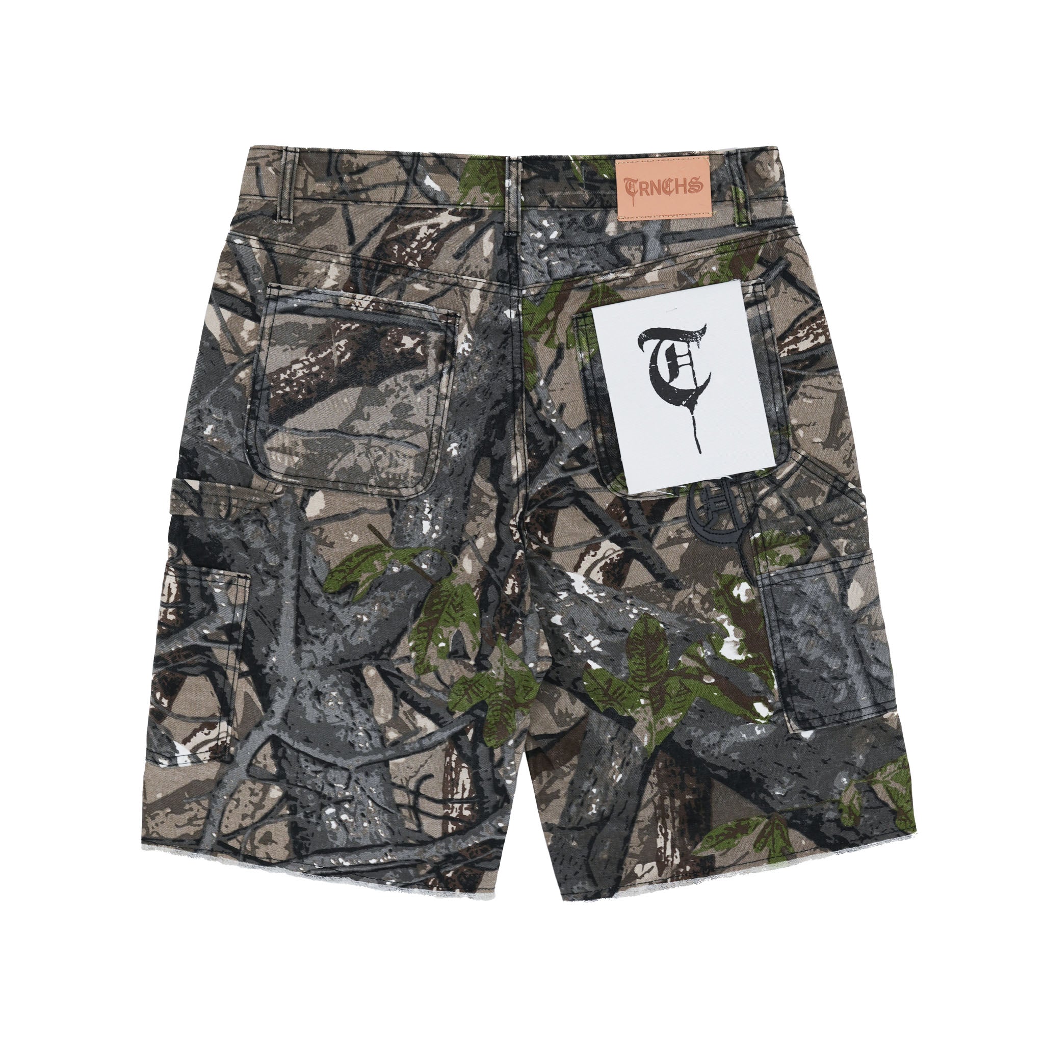 "TRNCHS TERRAIN" Green Camo Denim