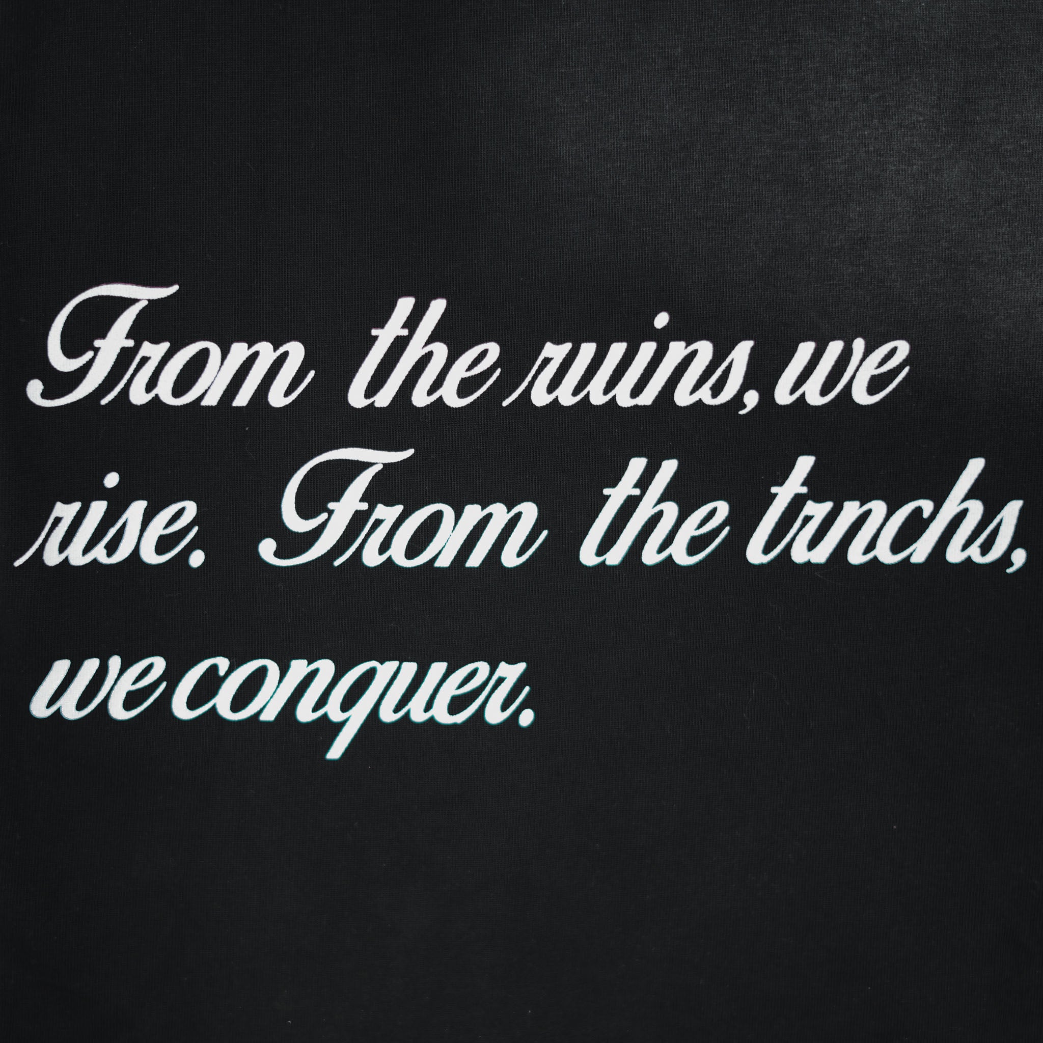 FROM THE TRNCHS Vintage Black Tee