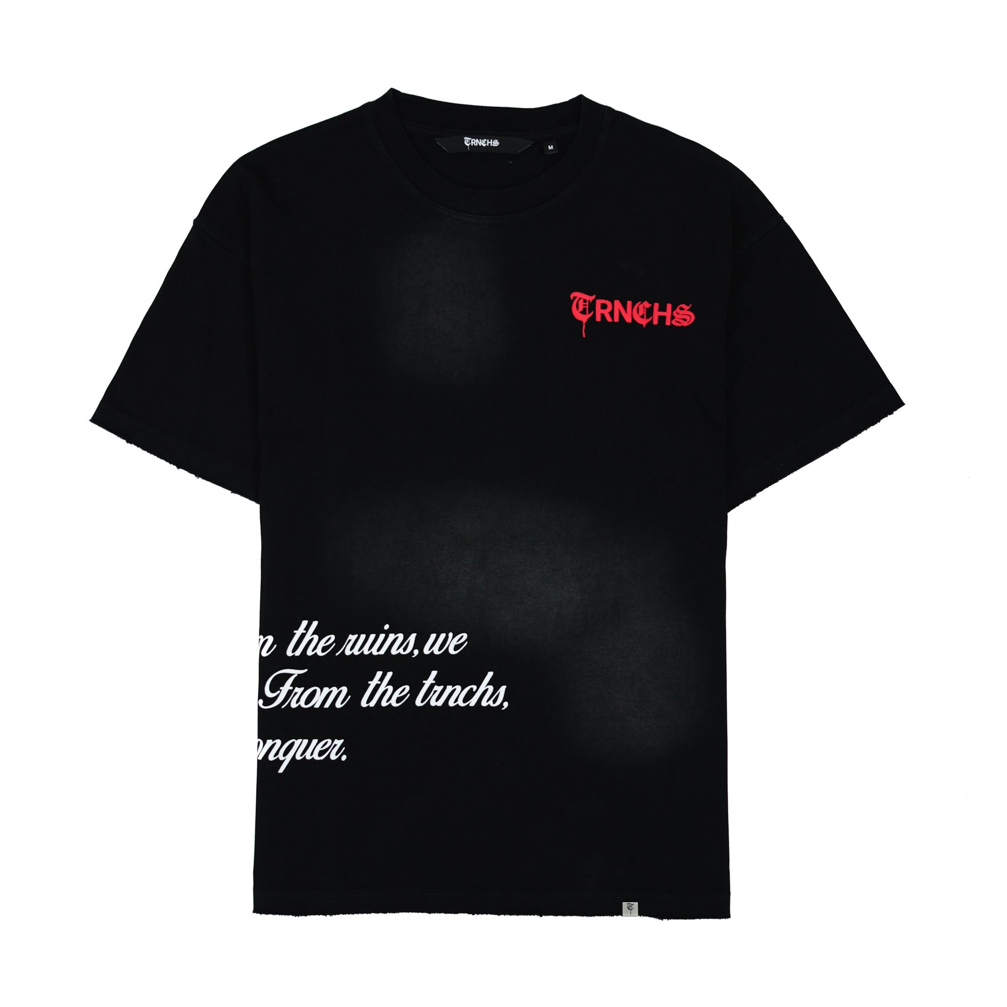 FROM THE TRNCHS Vintage Black Tee