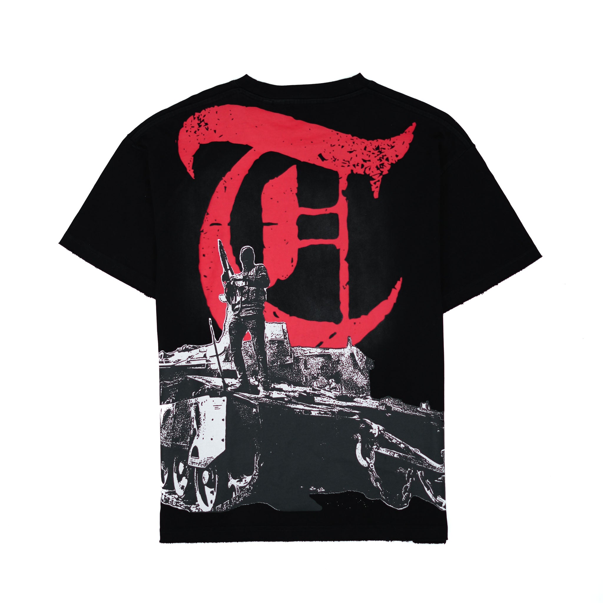FROM THE TRNCHS Vintage Black Tee