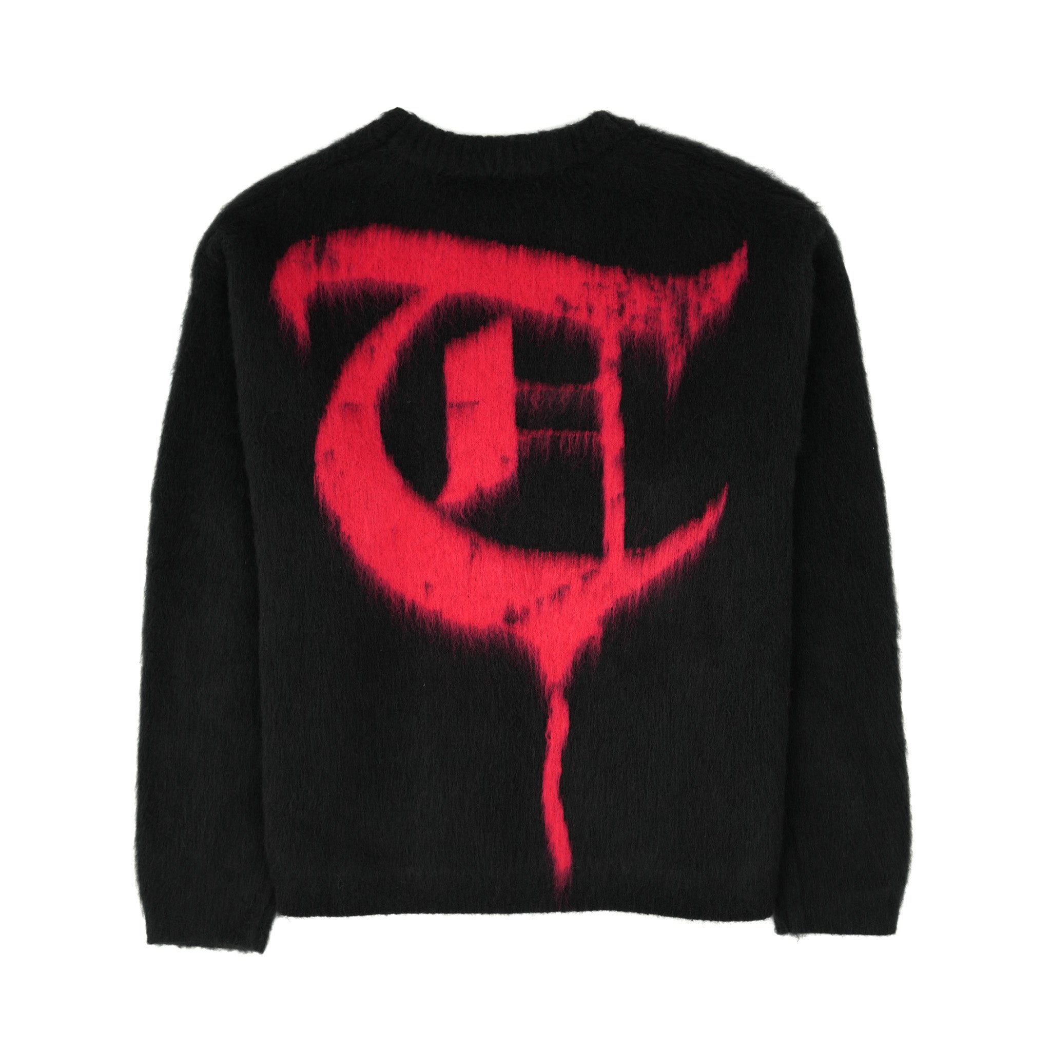 MOHAIR SWEATER Black / Red
