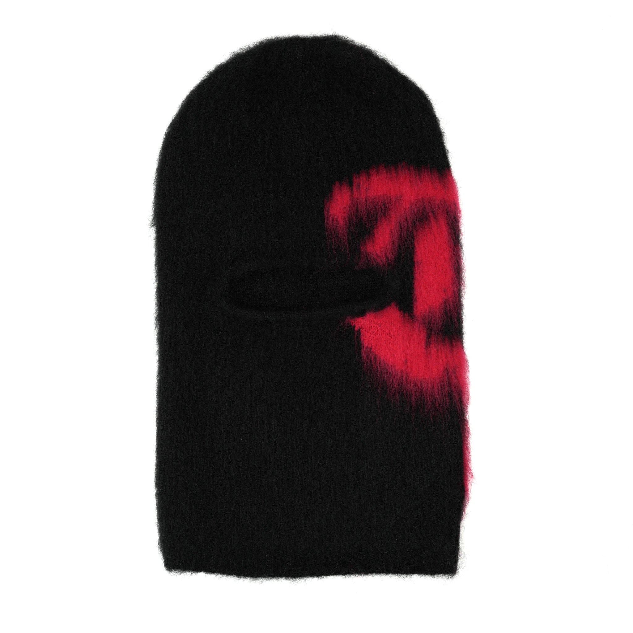 MOHAIR SKIMASK Black / Red